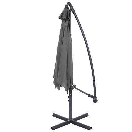 Závěsný deštník 2,8 m, šedý