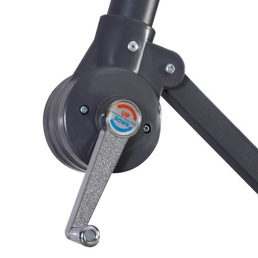 Závěsný deštník 2,8 m, šedý