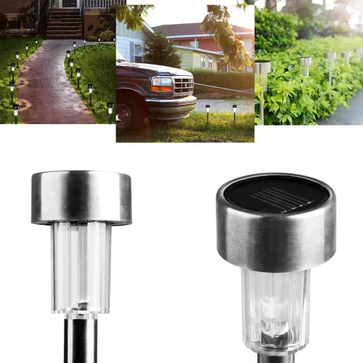 Solární zahradní lampa, zapichovací, 10 ks