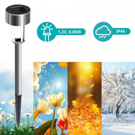 Solární zahradní lampa, zapichovací, 10 ks