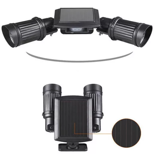 Solární LED duo lampa se senzorem pohybu