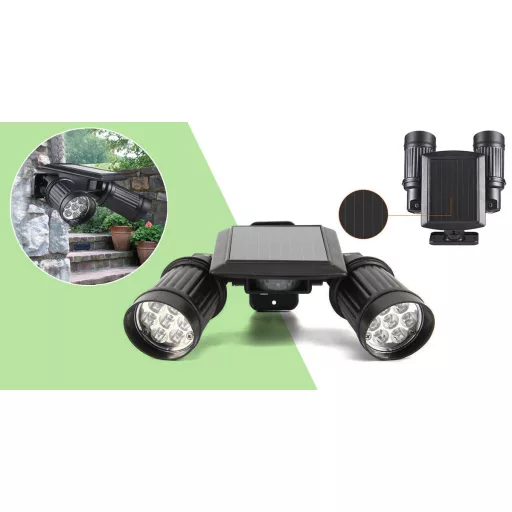Solární LED duo lampa se senzorem pohybu
