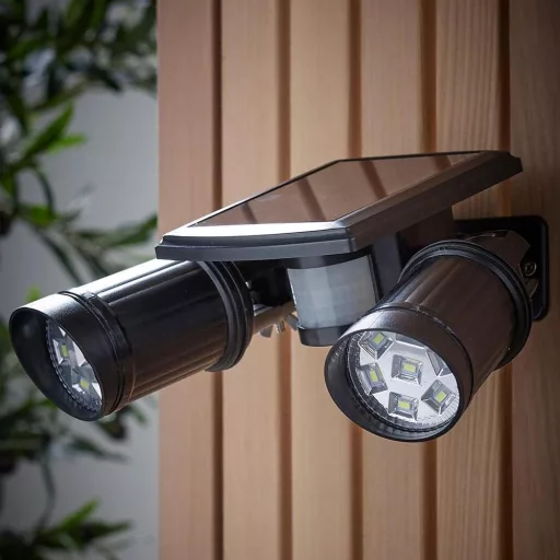 Solární LED duo lampa se senzorem pohybu