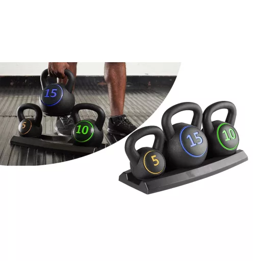 Kettlebell sada, 3 kusová