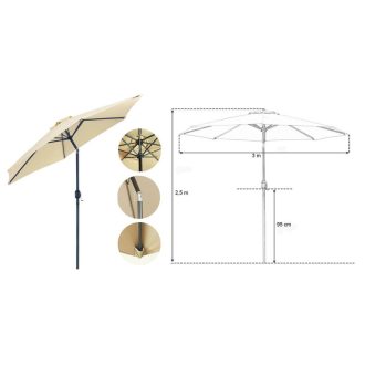 Naklápěcí, velký slunečník