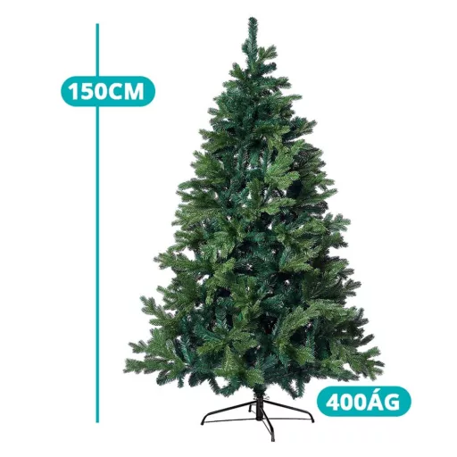 3D vánoční stromek s kovovým stojanem v několika velikostech - 150 cm