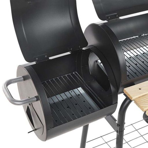 2v1 BBQ gril a smoker na drěvěné uhlí