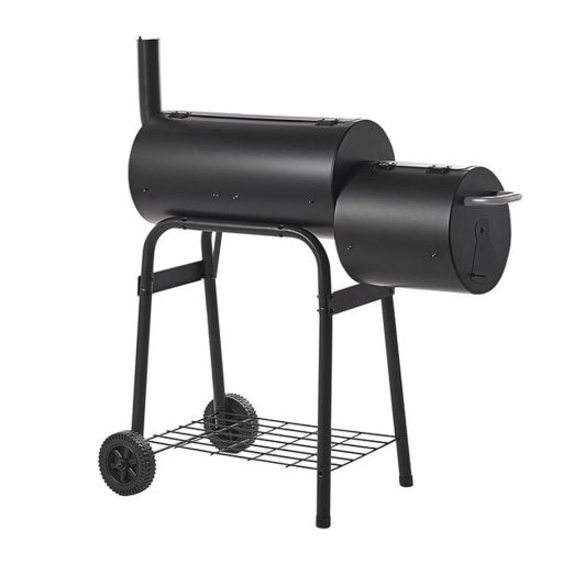 2v1 BBQ gril a smoker na drěvěné uhlí