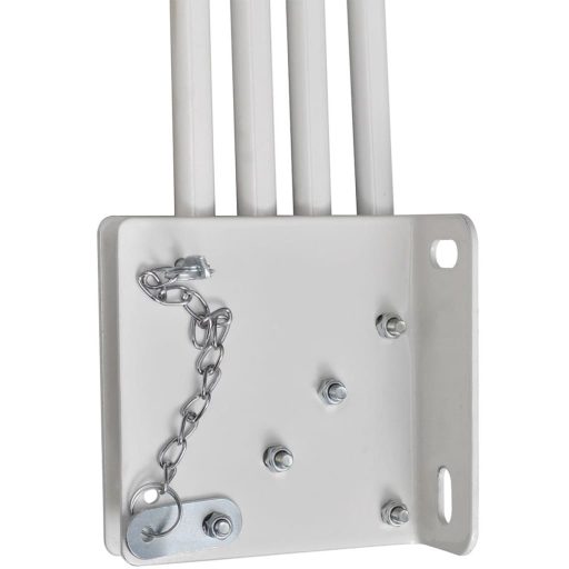 Skládací zástěna na balkón, 140 cm, 2 barvy - šedá