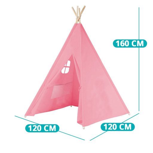 Indiánský stan pro děti ve více barvách - růžová