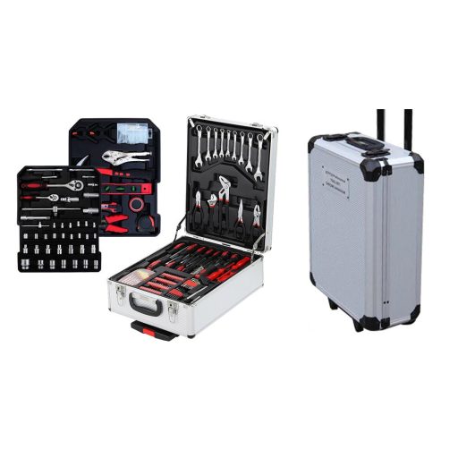 187 kusová sada nářadí v kolečkovém kufru