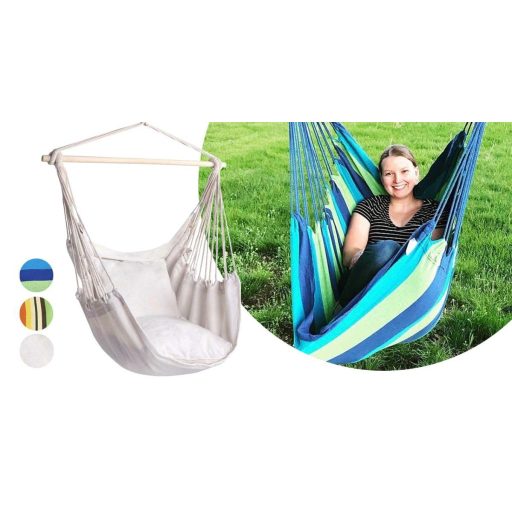 Závěsné houpací křeslo s polštářem