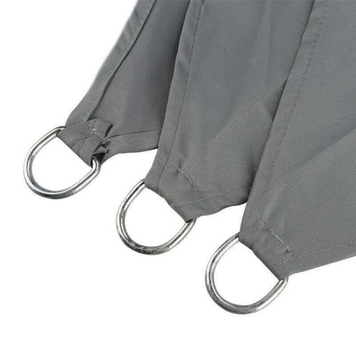 Sluneční plachta trojúhelníková, 3,6 m, polyester, šedá