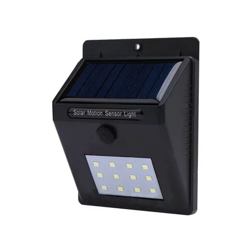 Solární lampa na zeď - 4ks