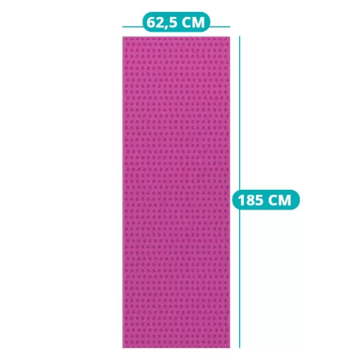 Protiskluzový ručník na jógu, s taškou jako dárek - pink