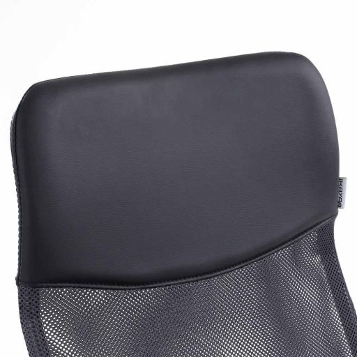 Ergonomická kancelářská židle s vysokou opěrkou - černá