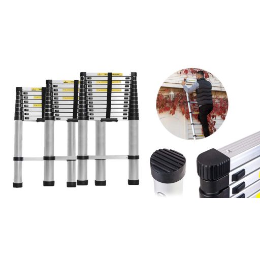 Hliníkový teleskopický žebřík ve 3 velikostech