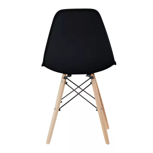 4 kusová sada moderních jídelních židlí ve 4 barvách - černá