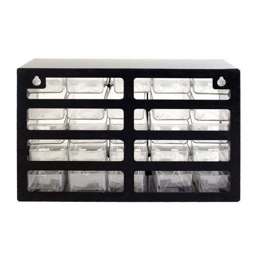 Alkatrész tároló fiók, 25 rekeszes