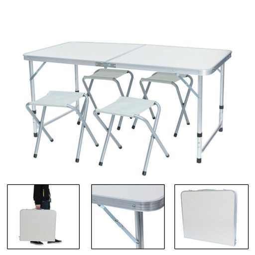 Kempingový stůl se 4 židlemi