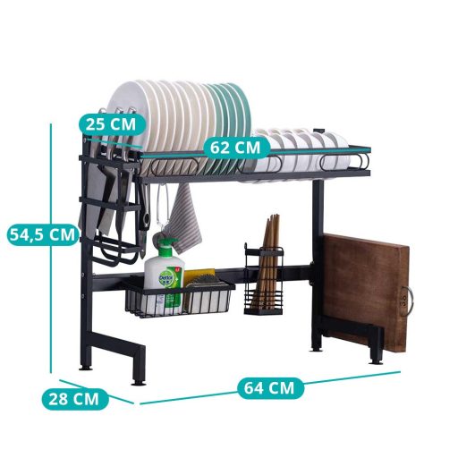 Odkapávač na nádobí na dřez - dvojitý