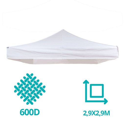 Střešní plachta k altánku ve více typech - 2,9x4,5 metrová střešní plachta