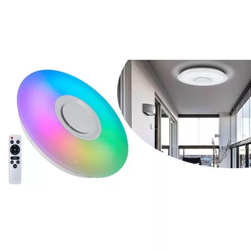 Stropní lampa měnící barvy