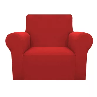   Potah na křeslo a gauč ve více typech - na křeslo, červený