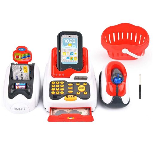 Dětská pokladna ve více barvách, červenobílá