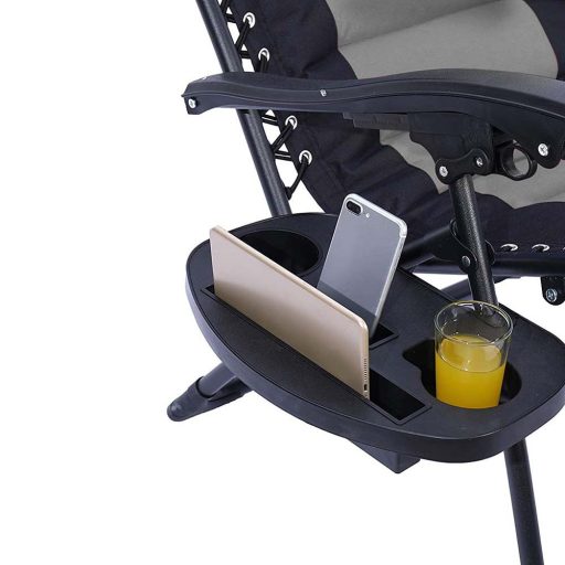 Delux nulová gravitační zahradní židle, ve více barvách - šedá