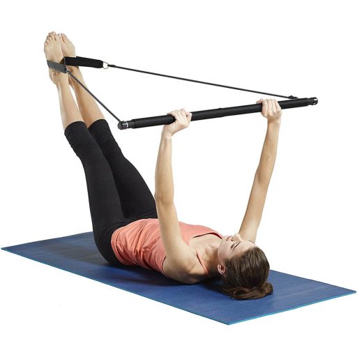 Posilovací tyč s gumou