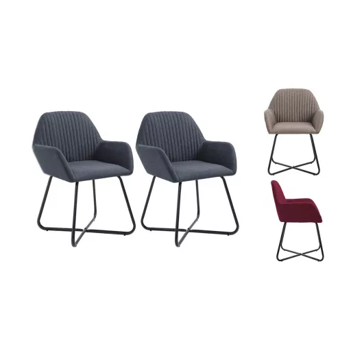 Jídelní židle Molli, 2 ks, různé barvy-šedá