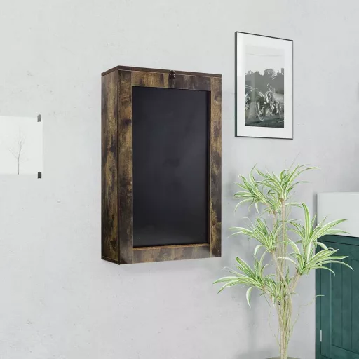Sklápěcí stůl na zeď ve více barvách-hnědý