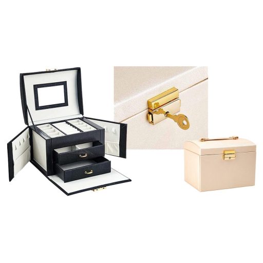 Taška na šperky ve více barvách-šampanské