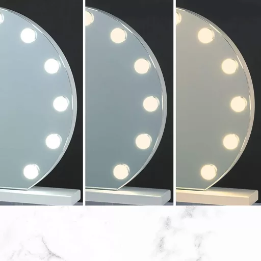 Make-up zrcátko s LED osvětlením