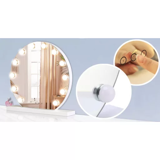 Make-up zrcátko s LED osvětlením