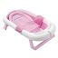 Skládací dětská vanička se sítí, ve více barvách-růžová