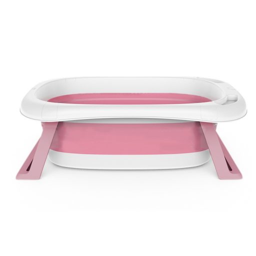 Skládací dětská vanička se sítí, ve více barvách-růžová