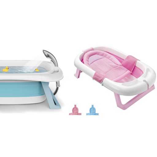 Skládací dětská vanička se sítí, ve více barvách