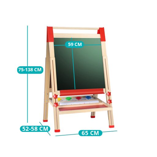 Oboustranná dřevěná hrací tabule