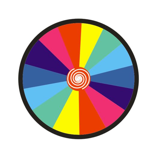 Popsatelné kolo štěstí se stojánkem