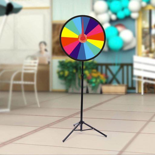 Popsatelné kolo štěstí se stojánkem