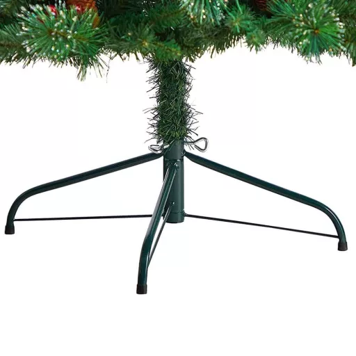Umělý vánoční stromek s 100 LED diodami, teplý bílý, 120 cm
