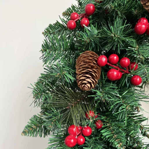 Vánoční dekorace na dveře 60cm, 50 LED 