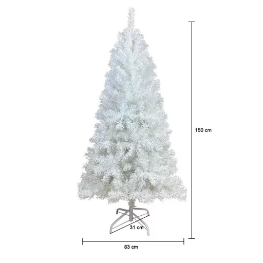 Bílý umělý stromek ve více velikostech-150 cm-ový
