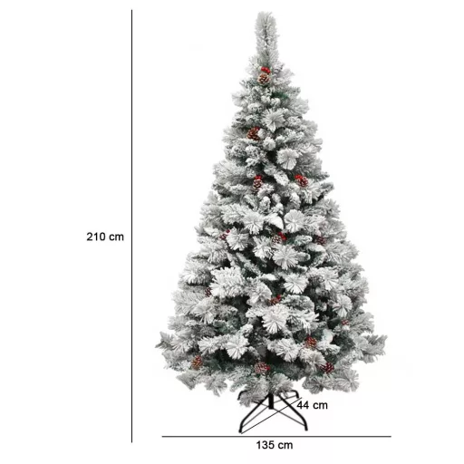 Zasněžený vánoční stromeček, ve více velikostech-210 cm-ový