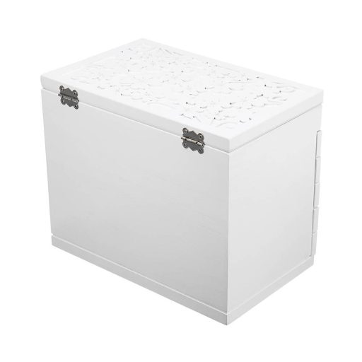 Šperkovnice s 6 přihrádkami bílá