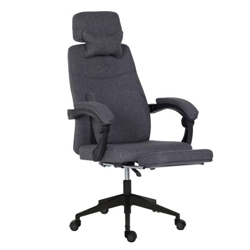 Otočná kancelářská židle s opěrkou hlavy - ve více barvách-tmavošedá