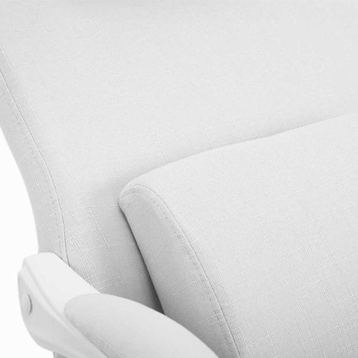 Otočná kancelářská židle s opěrkou hlavy - ve více barvách - bílá