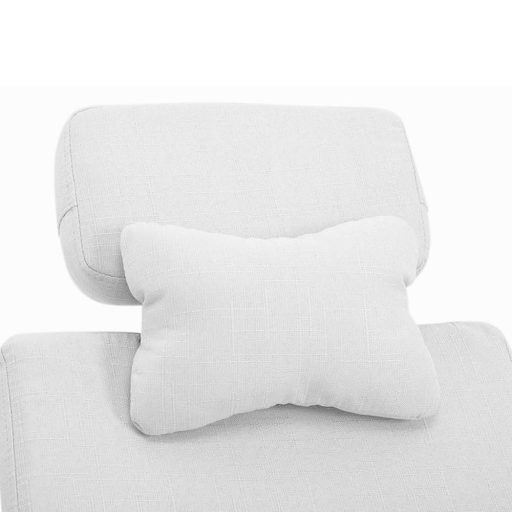 Otočná kancelářská židle s opěrkou hlavy - ve více barvách - bílá